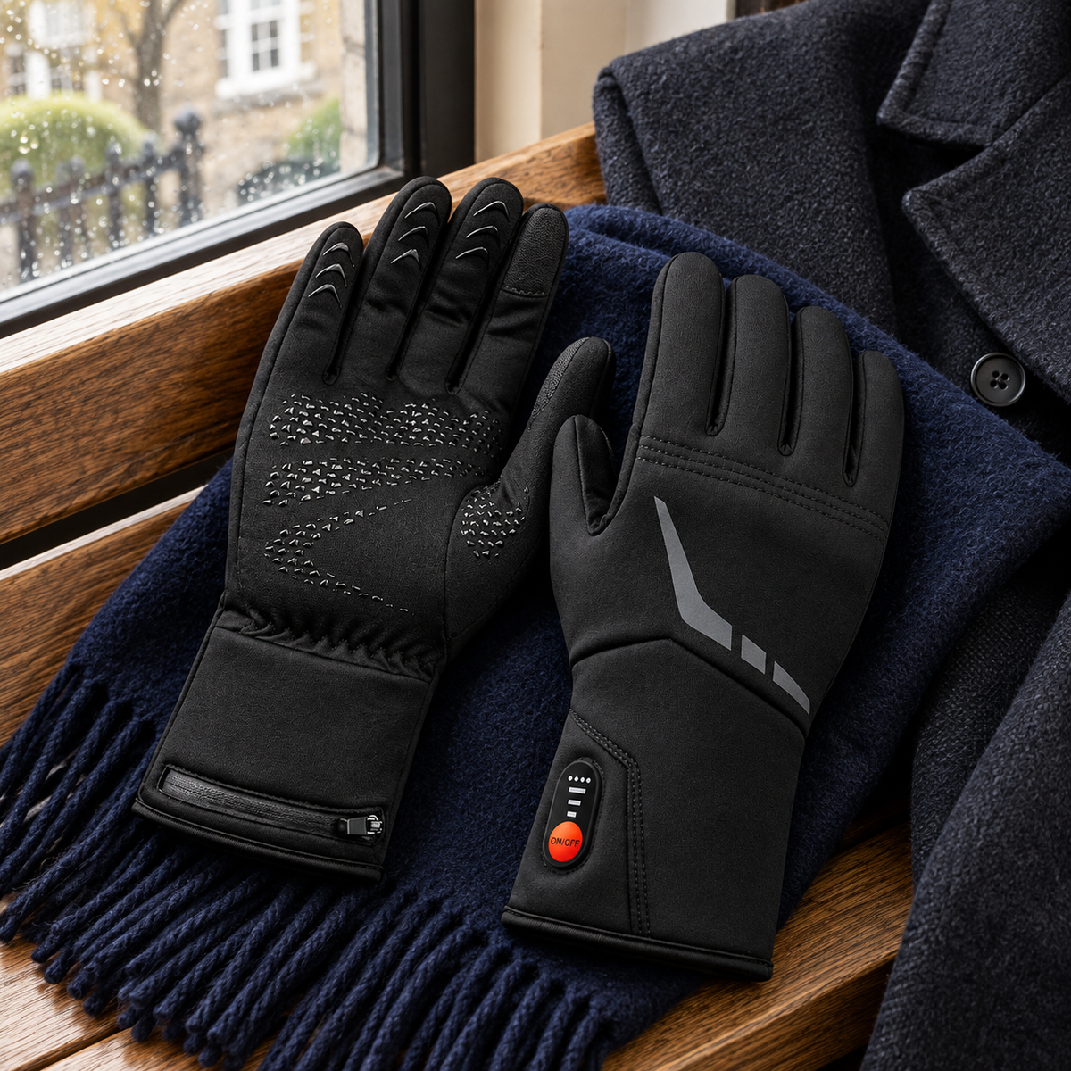 Rechargeable Heated Glove Liners – Touchscreen Tips & Batteries Included