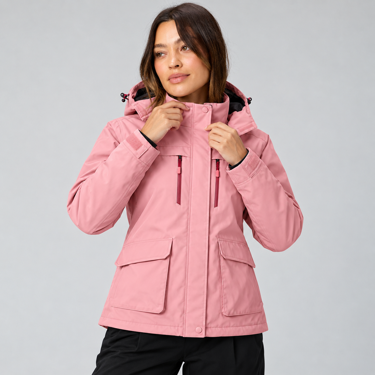Women’s Heated Hooded Jacket – 10,000mAh Power Bank Included