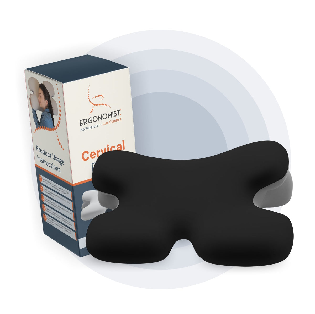 Contoured Memory Foam Neck Pillow – product view