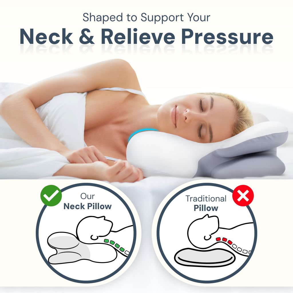 Contoured Memory Foam Neck Pillow – product view