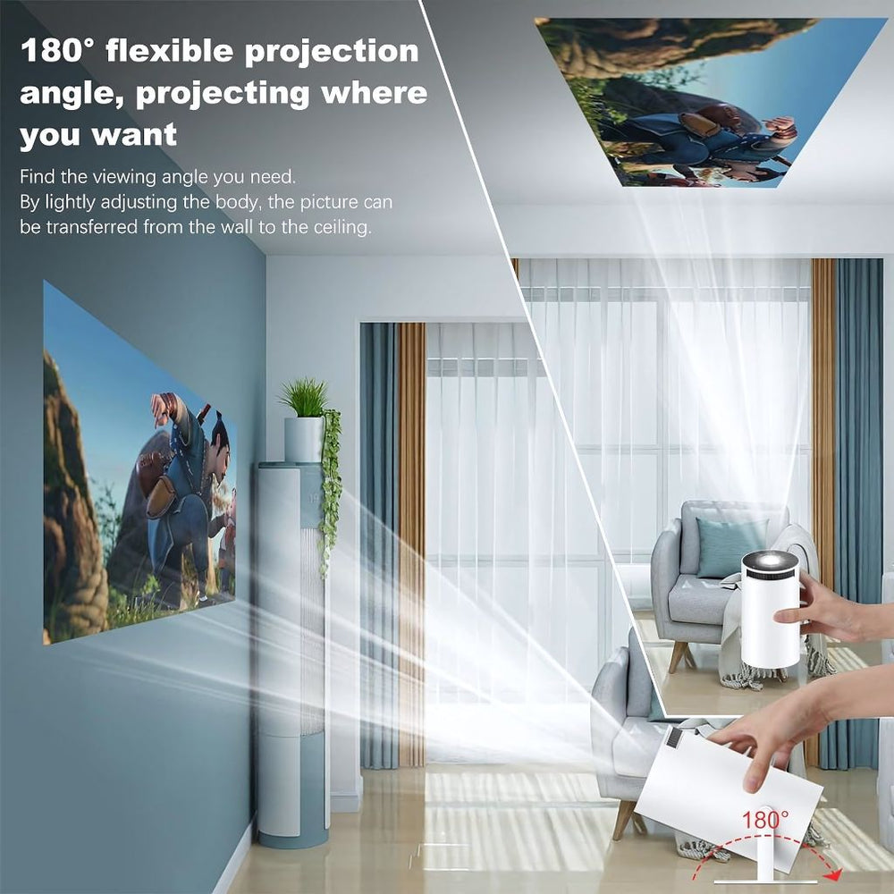 Portable Mini Projector with Wi-Fi and Bluetooth — product view