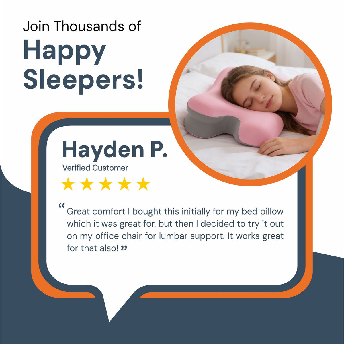 Contoured Memory Foam Neck Pillow – product view
