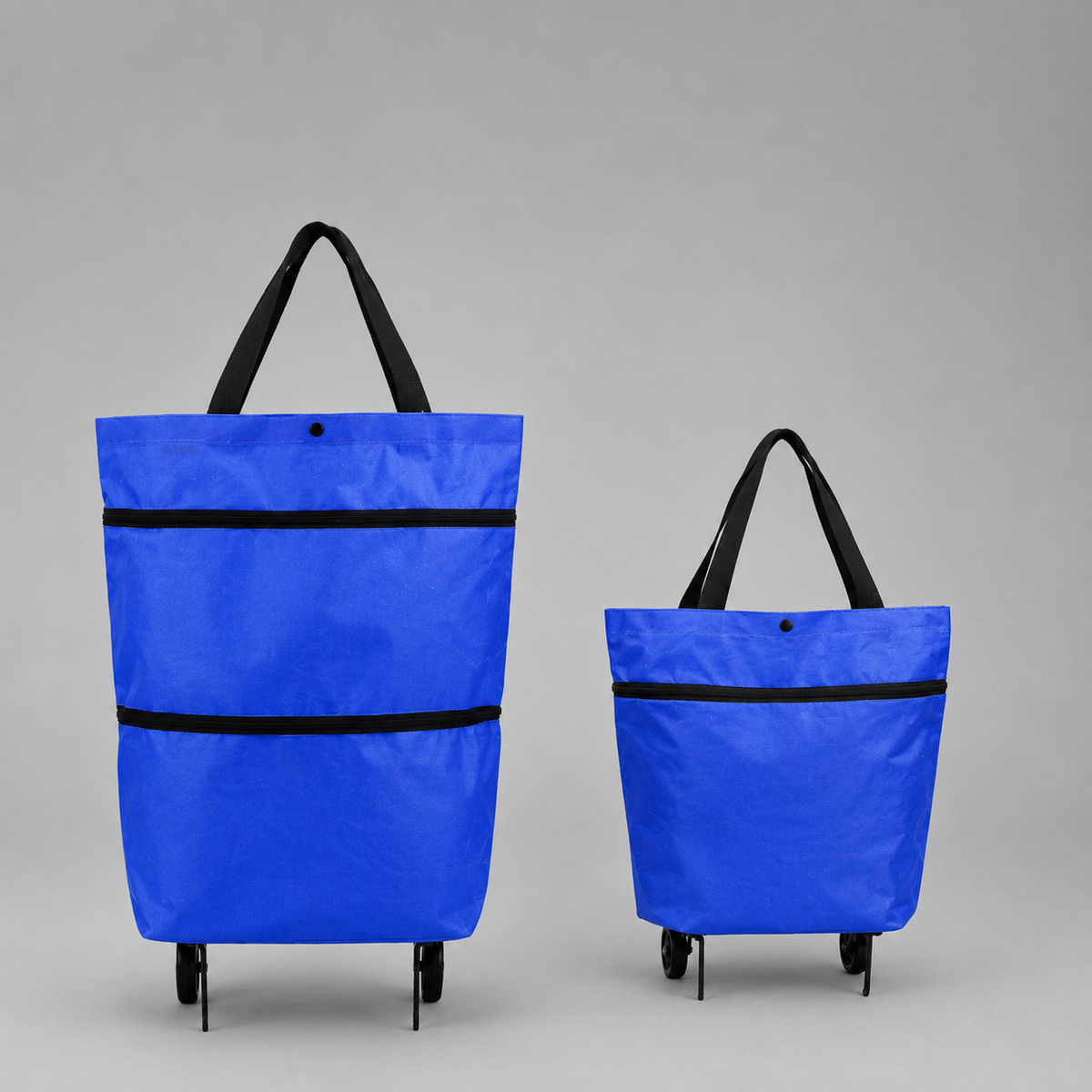 2-in-1 Folding Shopping Bag with Wheels – detail view 7