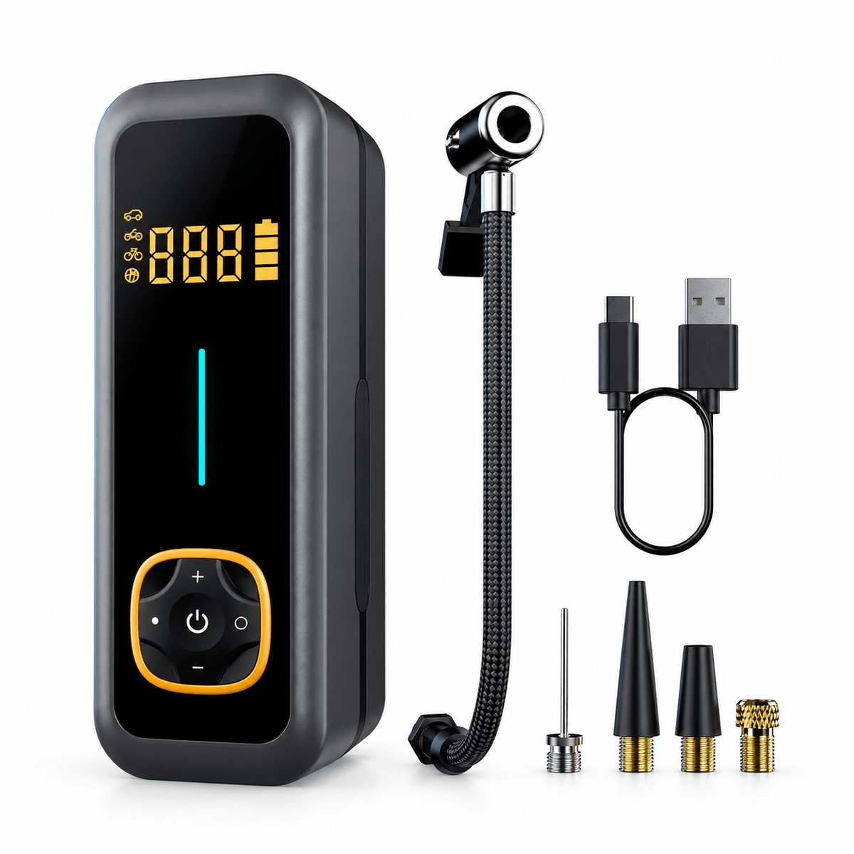 Cordless Tyre Inflator 150 PSI with Auto Stop & Digital Display – HouseNovus DriveAir