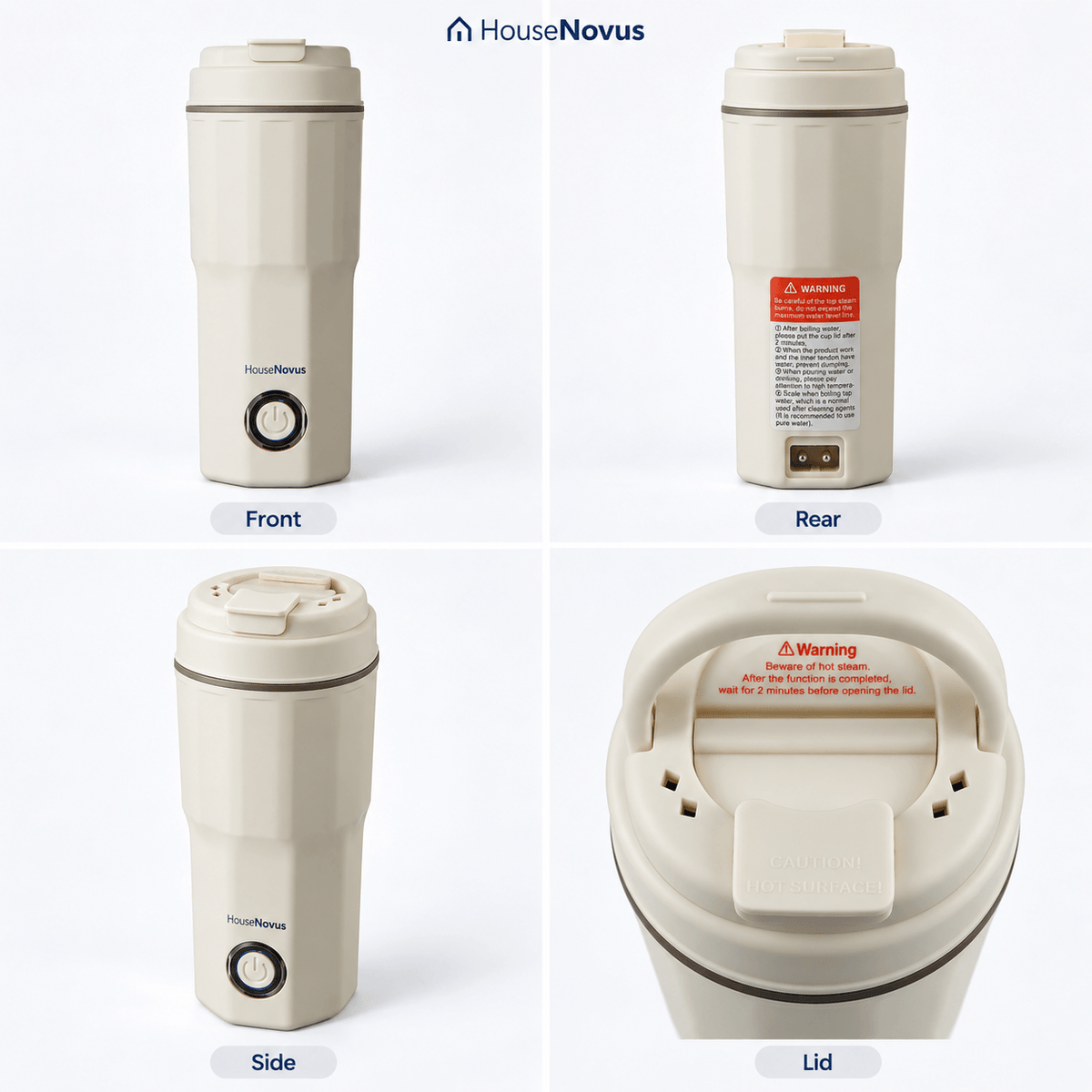 Portable Electric Travel Kettle 600ml – Compact Water Boiler | HouseNovus