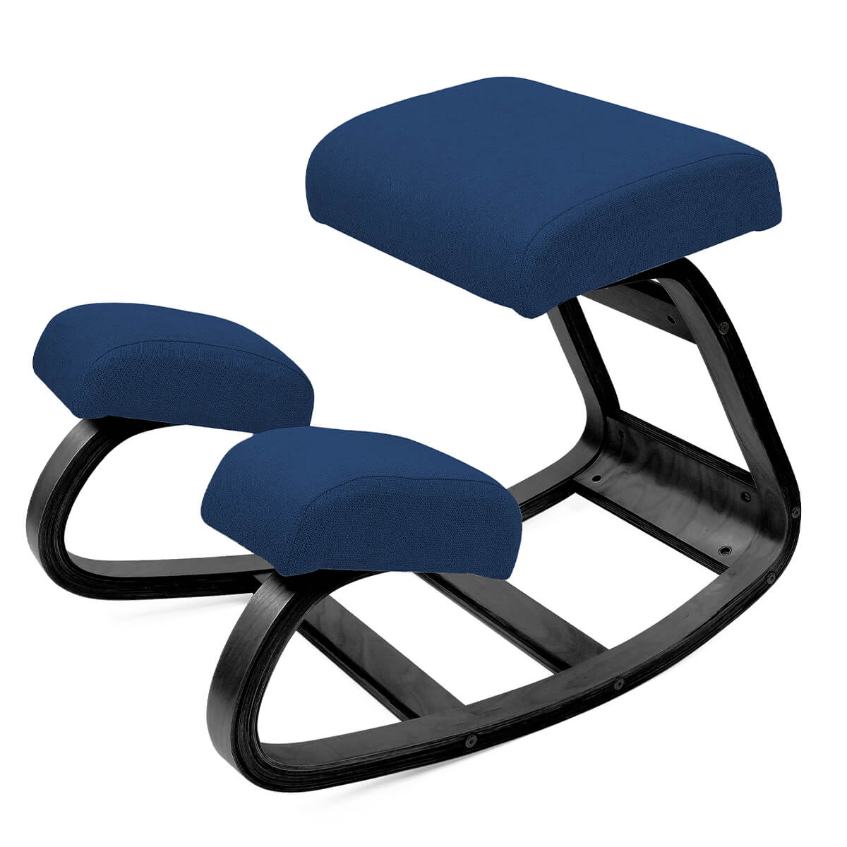 Kneeling Chair with Rocking Wooden Frame and Padded Supports — product view