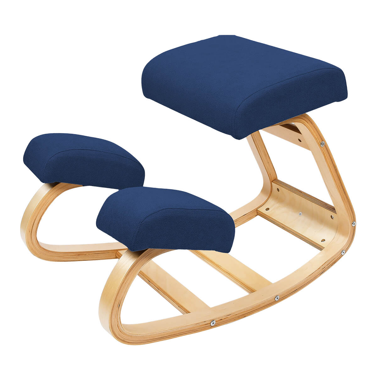 Kneeling Chair with Rocking Wooden Frame and Padded Supports — product view