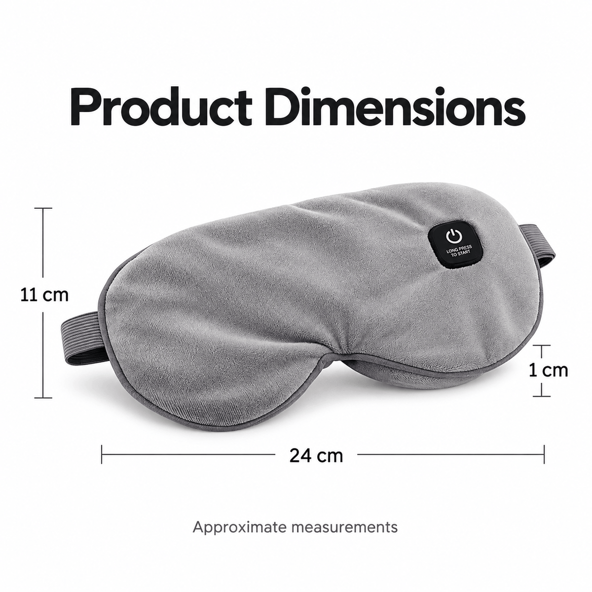 Rechargeable Heated Eye Mask – Cordless Warmth, 3 Heat Settings & 15-Minute Timer