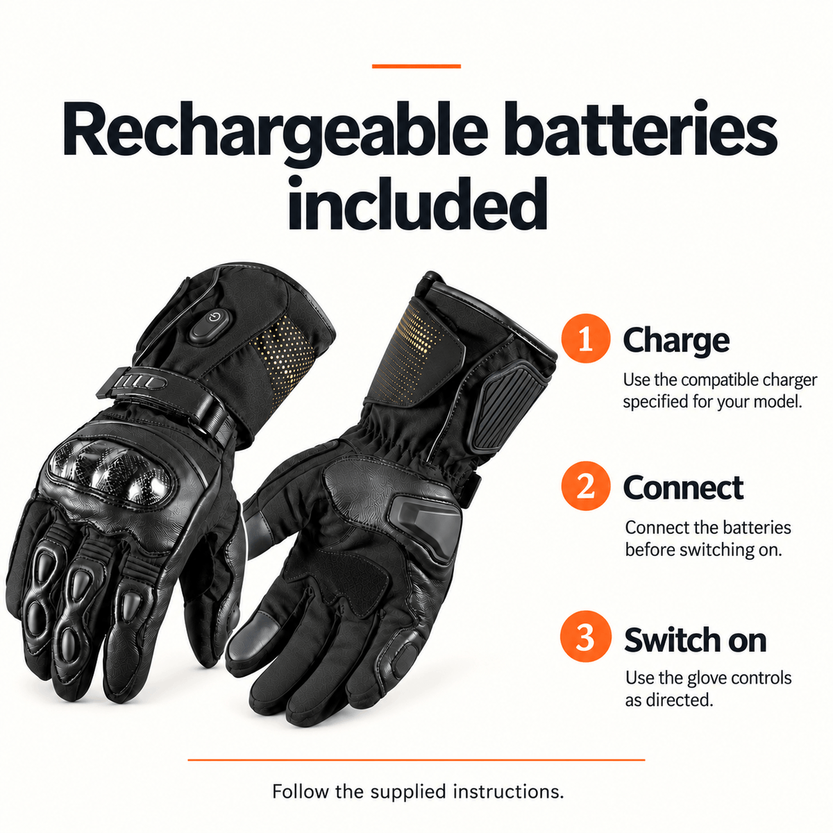 Rechargeable Heated Gloves – Winter Warmth with Batteries Included