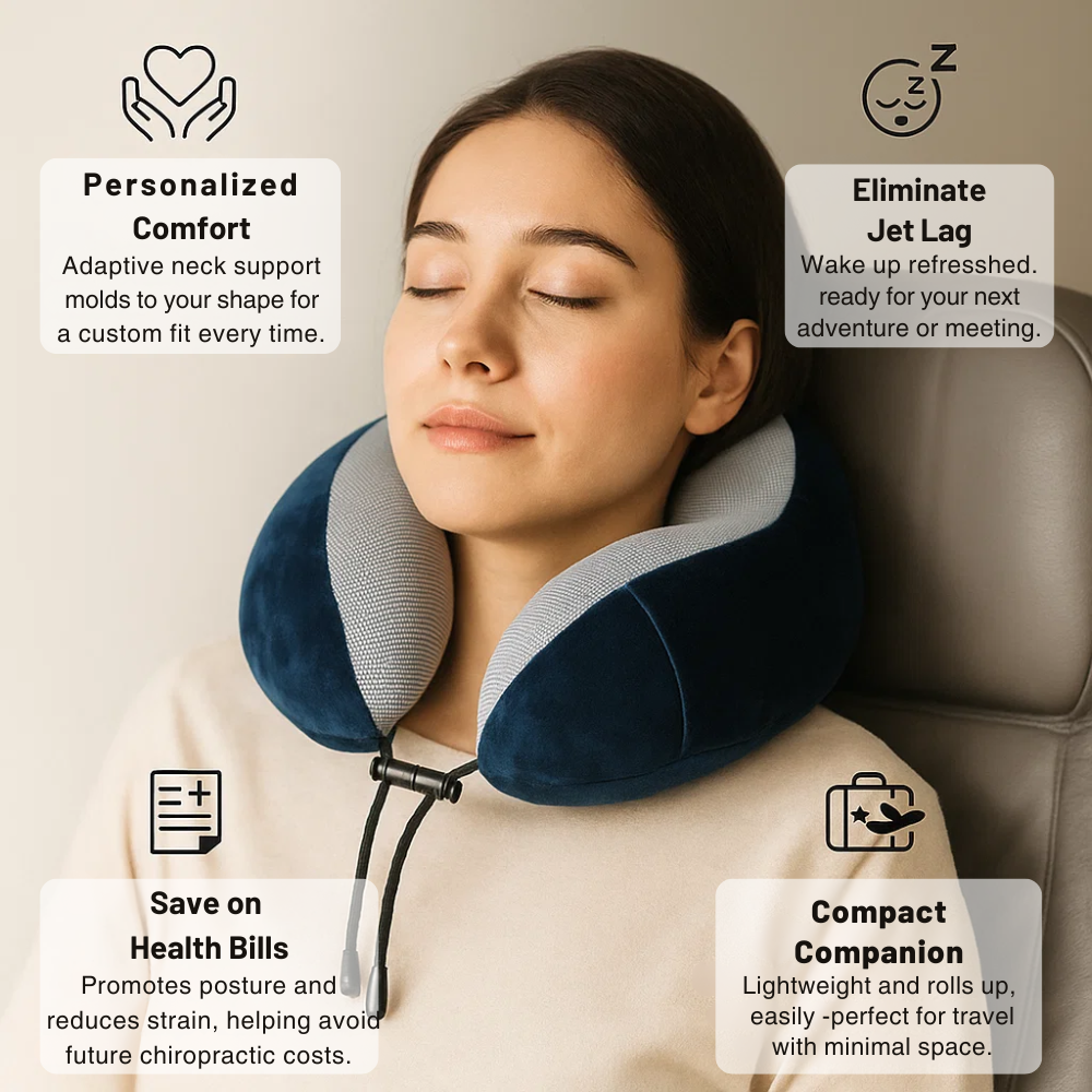 Memory Foam Travel Pillow – product view 2