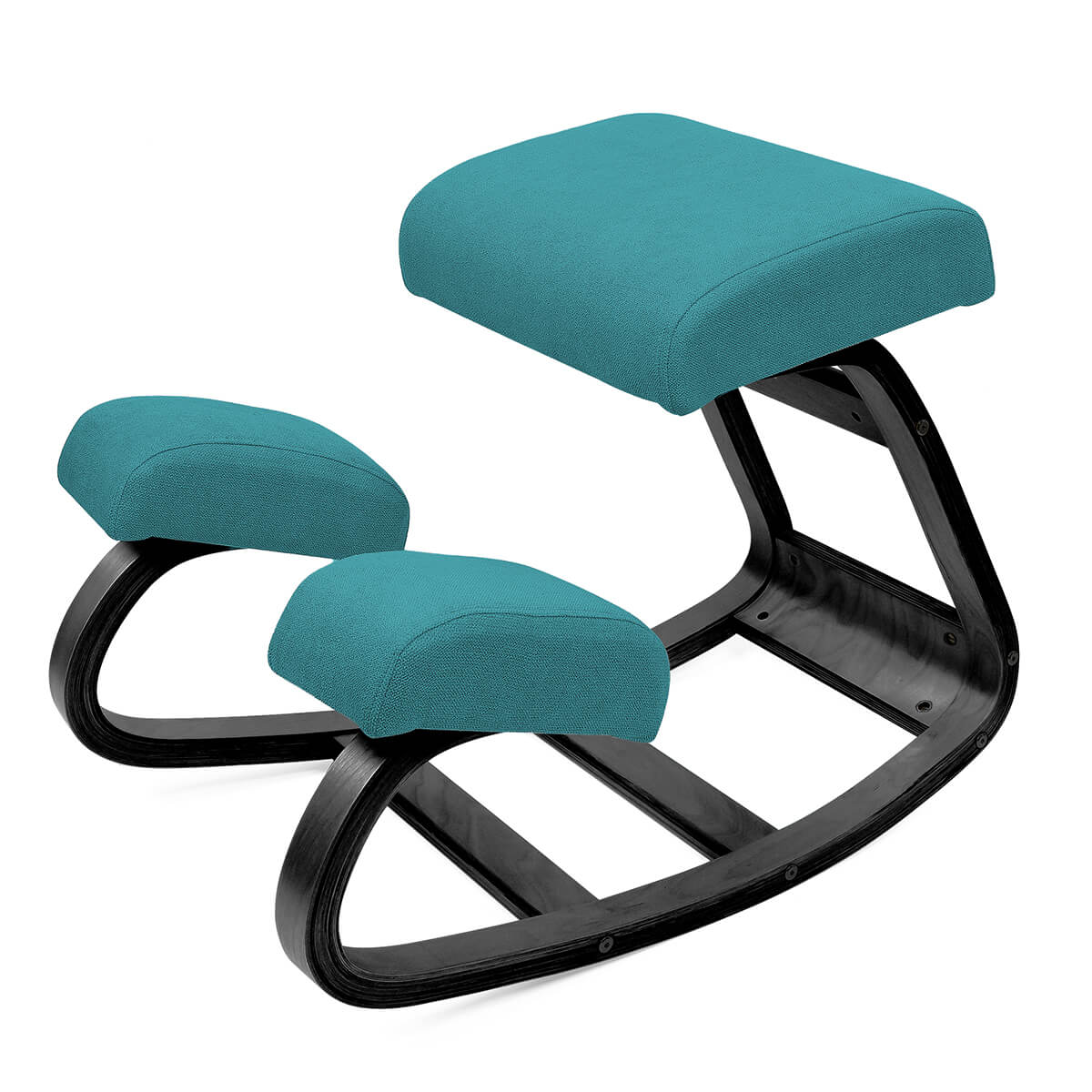 Kneeling Chair with Rocking Wooden Frame and Padded Supports — product view