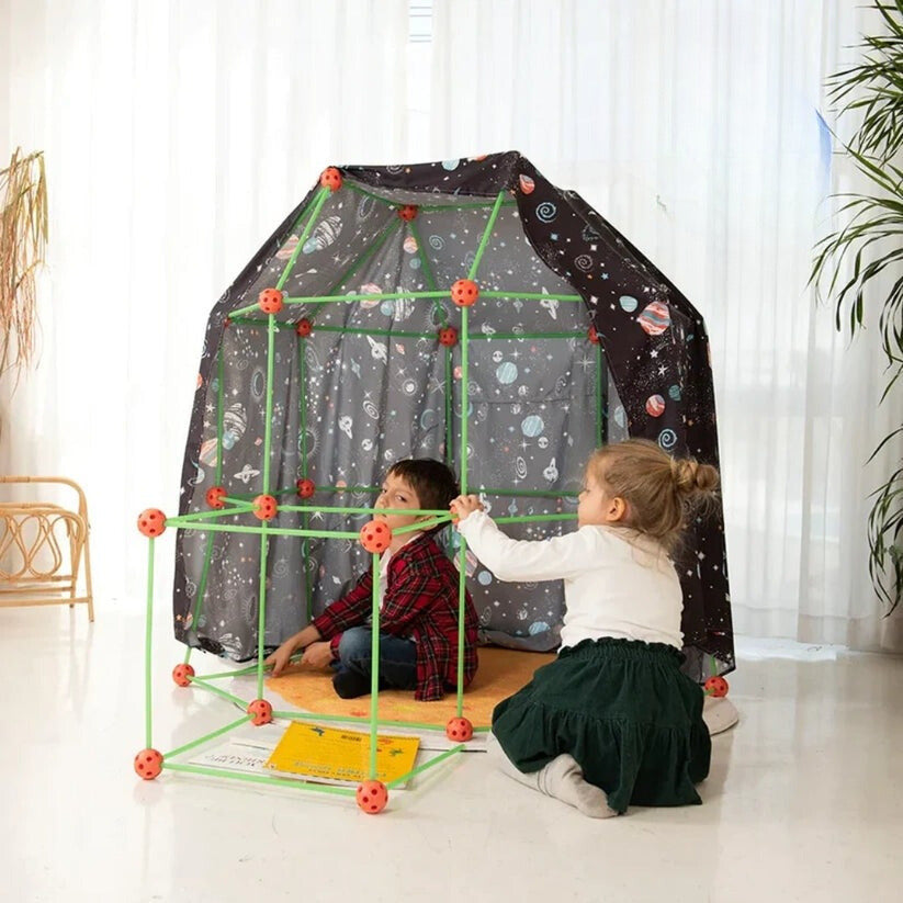 Children’s Fort Building Kit with Tent Cover – product view