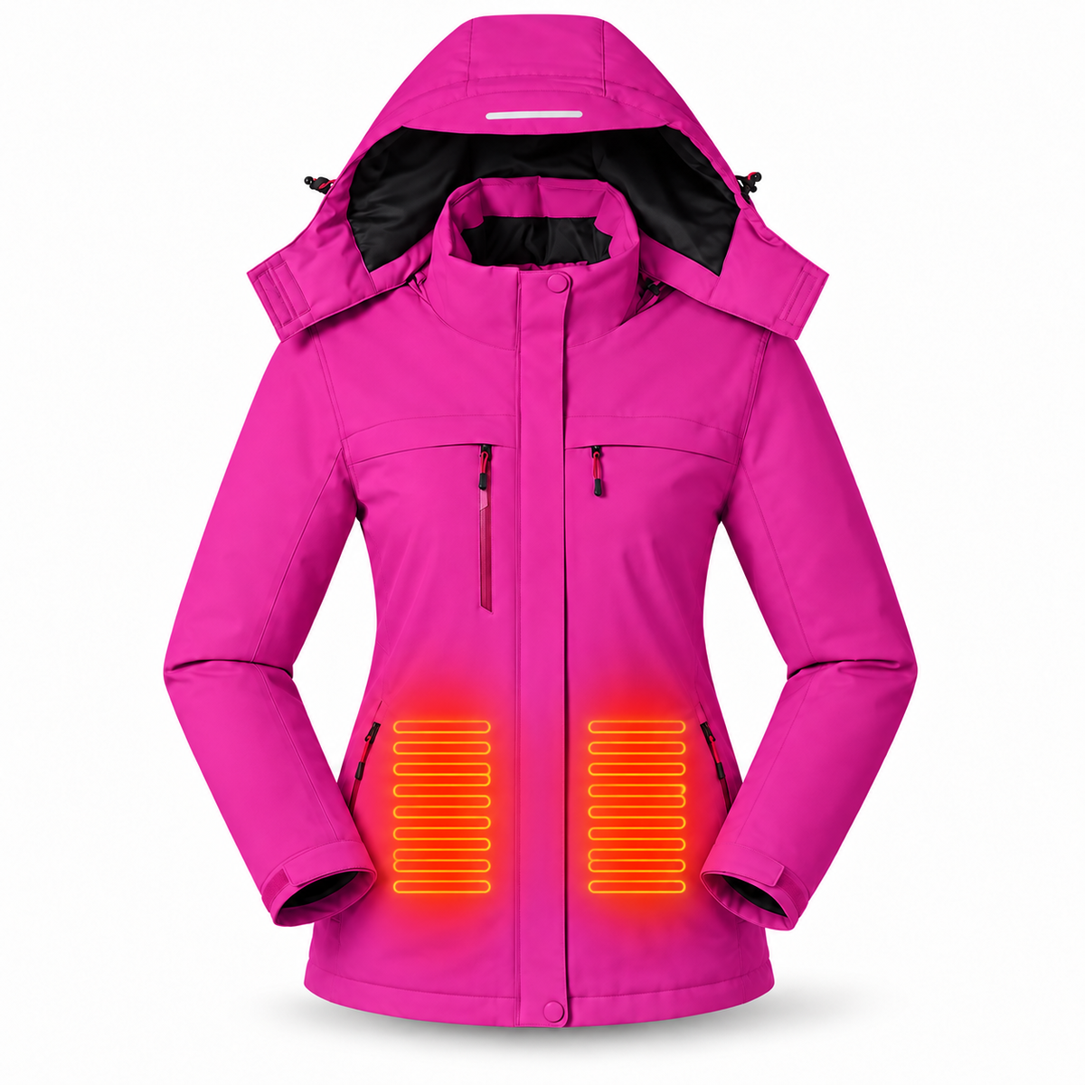 Women’s Heated Hooded Jacket – 10,000mAh Power Bank Included