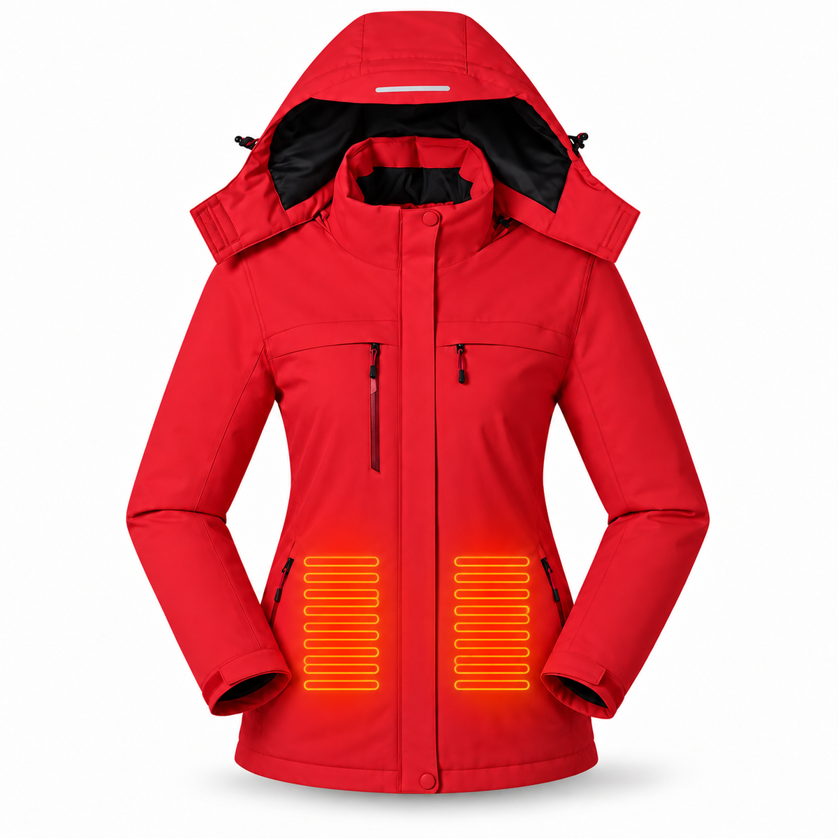 Women’s Heated Hooded Jacket – 10,000mAh Power Bank Included