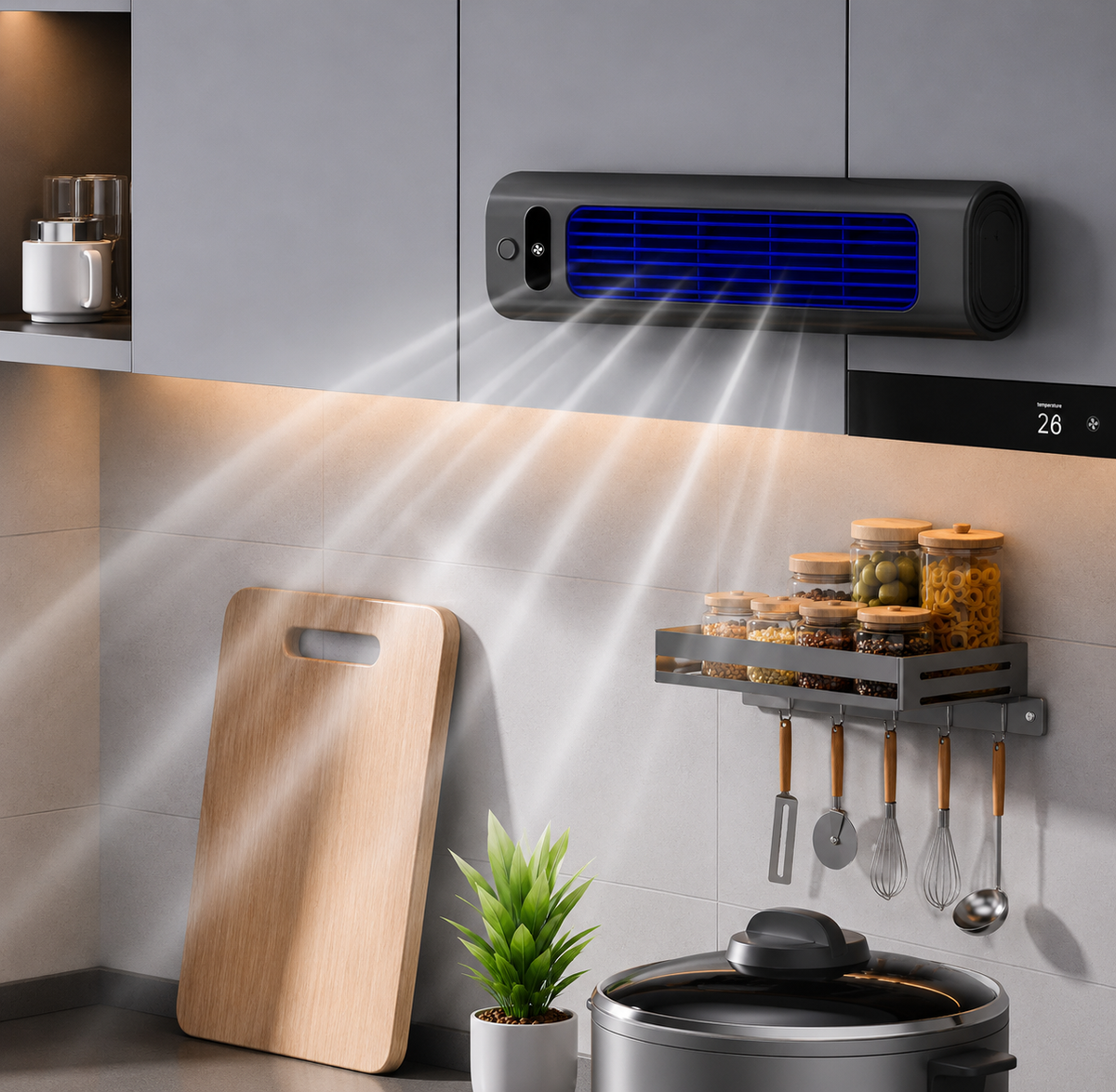 Portable Rechargeable Desk Fan – product view