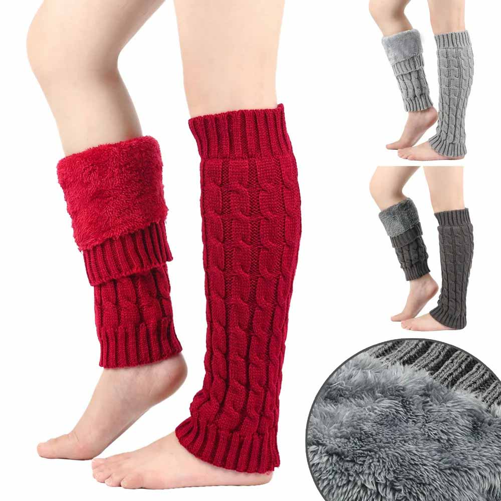 Fleece-Lined Thermal Leg Warmers – product view 1