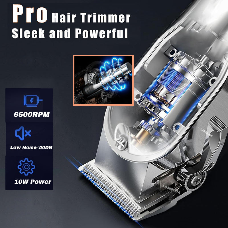 Cordless Pet Grooming Clippers with Guide Combs – product view
