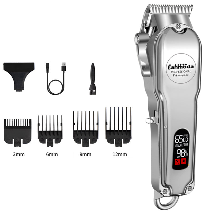 Cordless Pet Grooming Clippers with Guide Combs – product view
