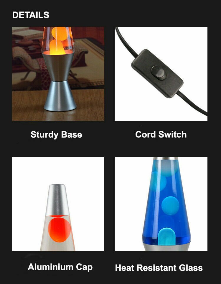 Retro Lava Lamp with Moving Wax – product view 2