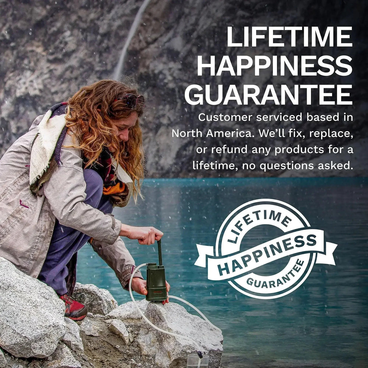 Portable Hand-Pump Water Filtration System – product view