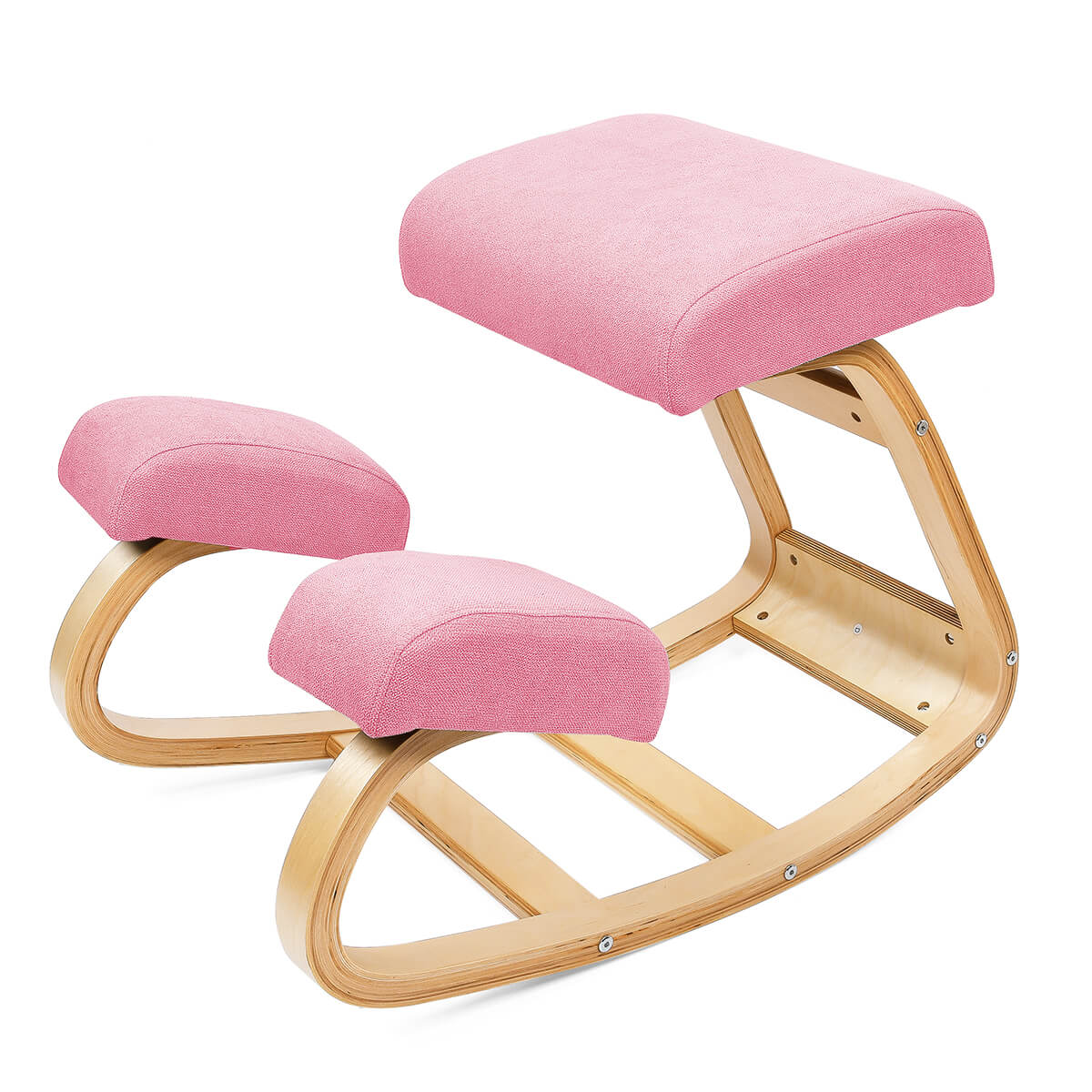 Kneeling Chair with Rocking Wooden Frame and Padded Supports — product view