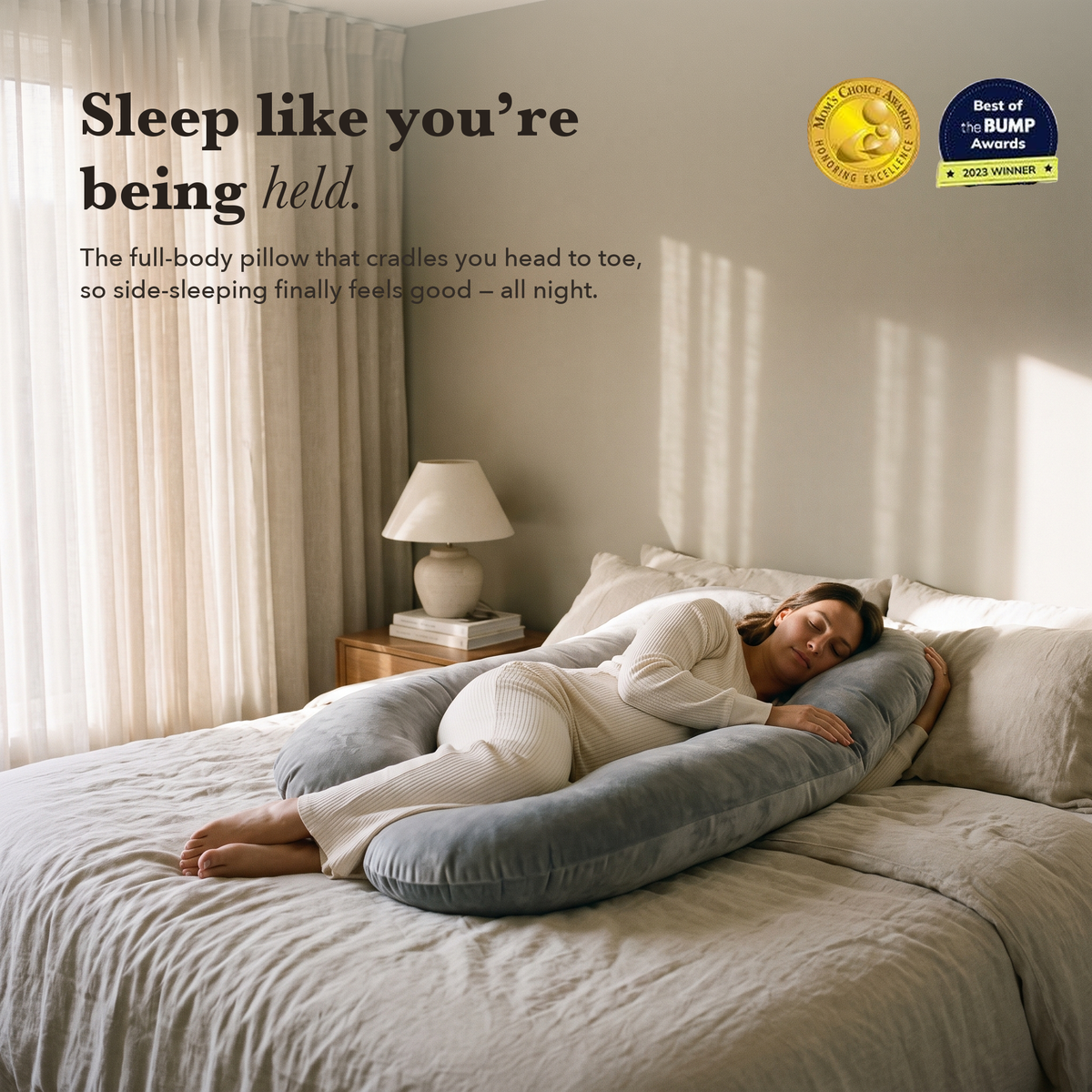 Full-Length Pregnancy Body Pillow – product view 1