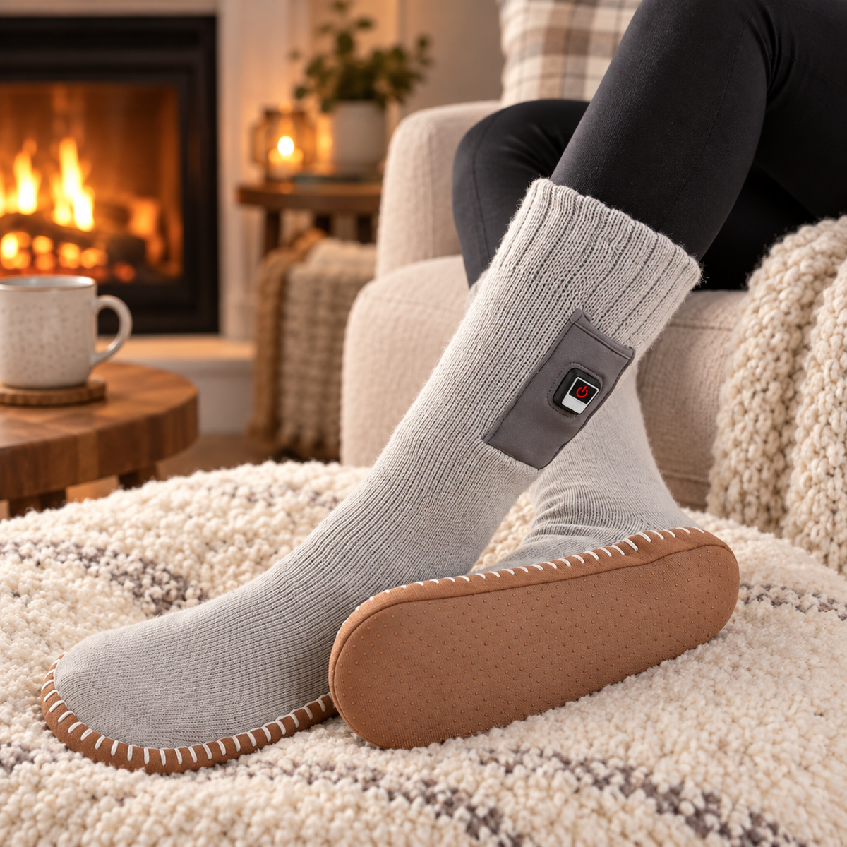 Rechargeable Heated Slipper Socks – main product view