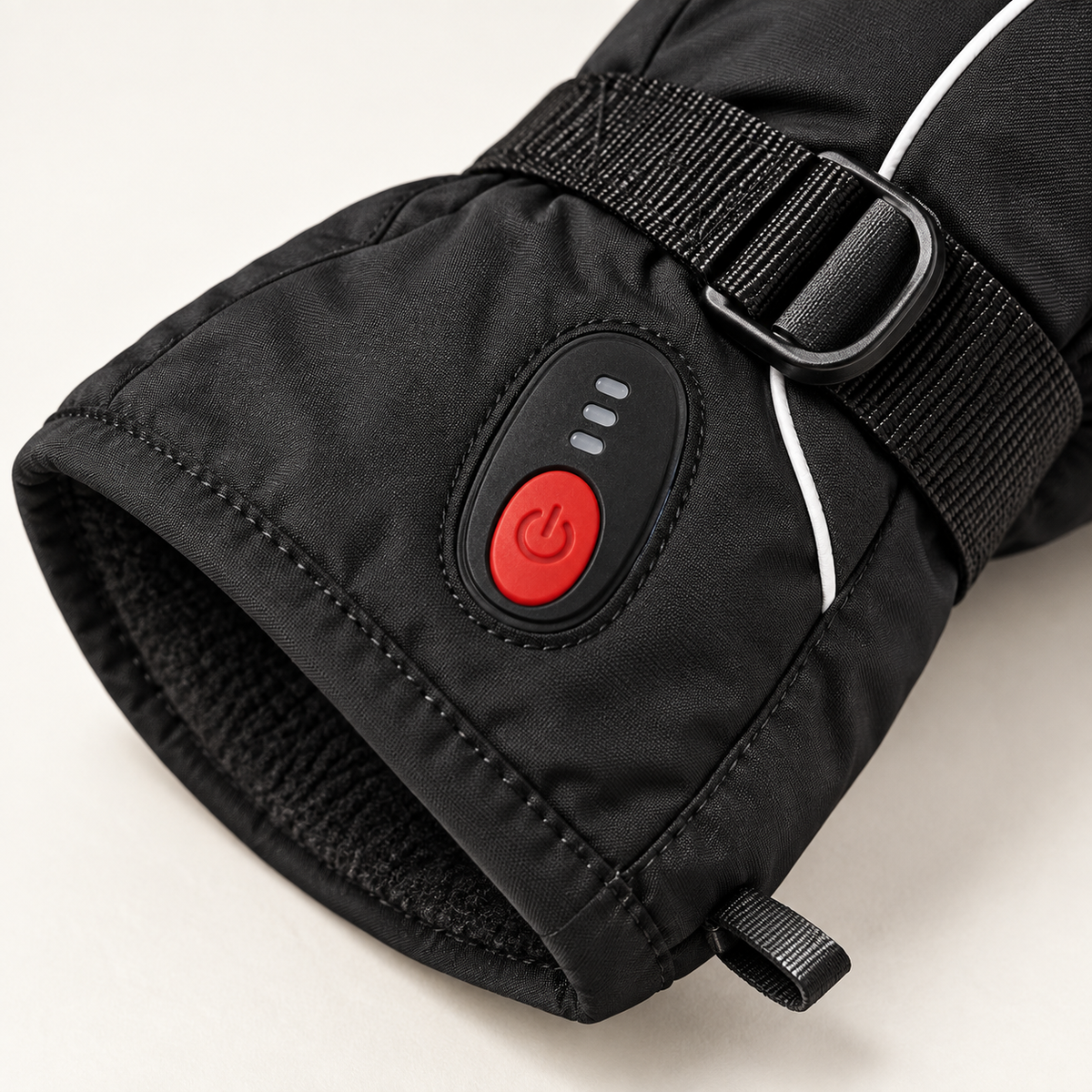 Rechargeable Heated Ski Mittens – 3 Heat Settings & Batteries Included