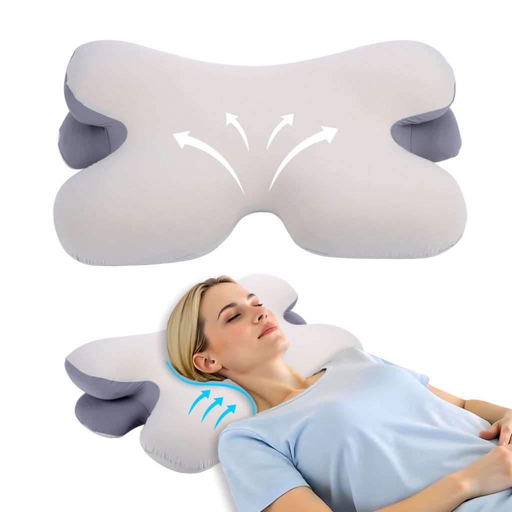 Contoured Memory Foam Neck Pillow – product view 