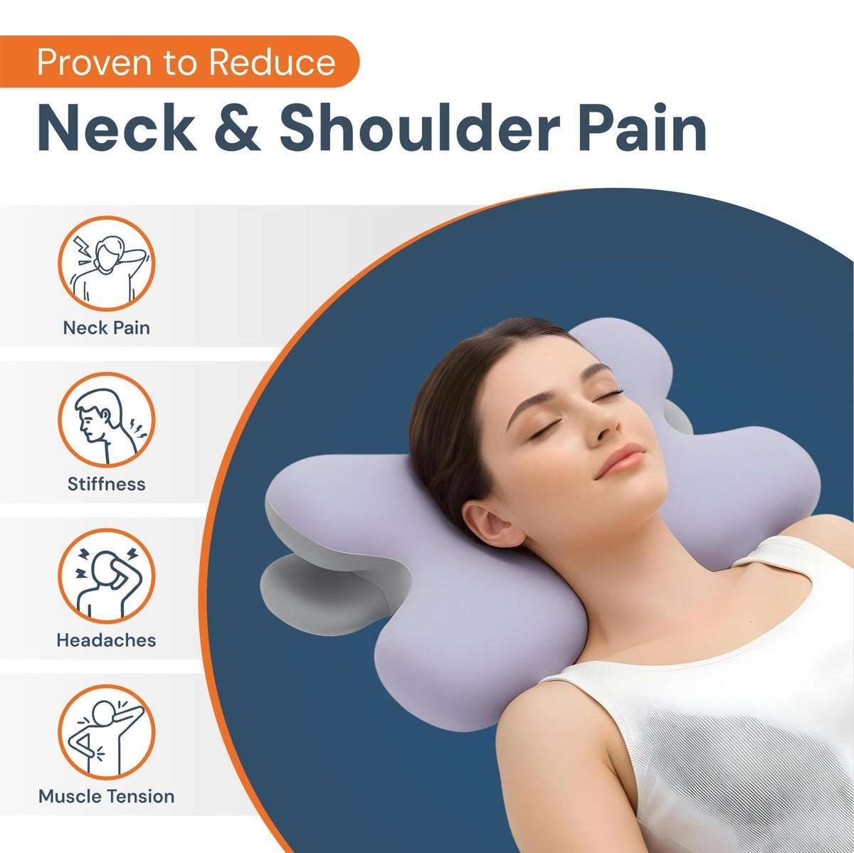 Contoured Memory Foam Neck Pillow – product view 