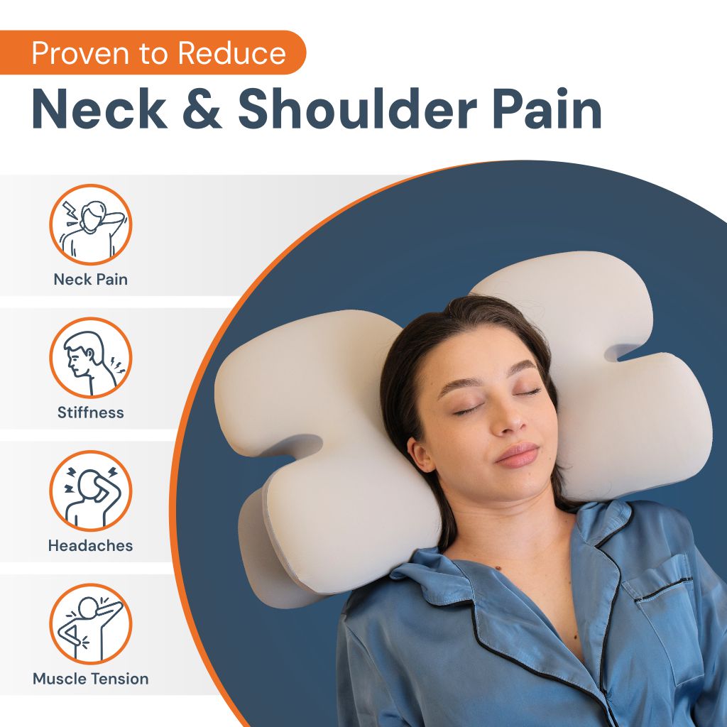 Contoured Memory Foam Neck Pillow – product view 