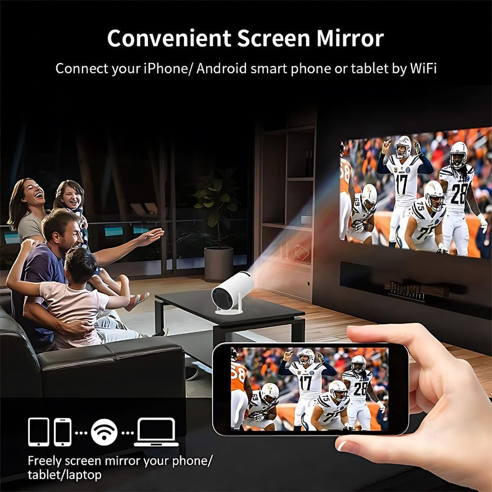 Portable Mini Projector with Wi-Fi and Bluetooth — product view