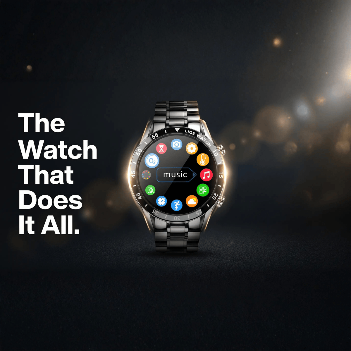 4G Smartwatch with GPS and Activity Tracking – product view 