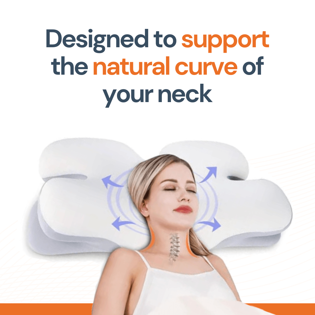 Contoured Memory Foam Neck Pillow – product view 