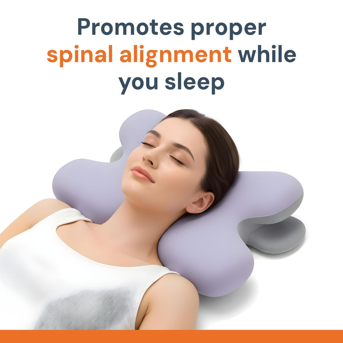 Contoured Memory Foam Neck Pillow – product view 