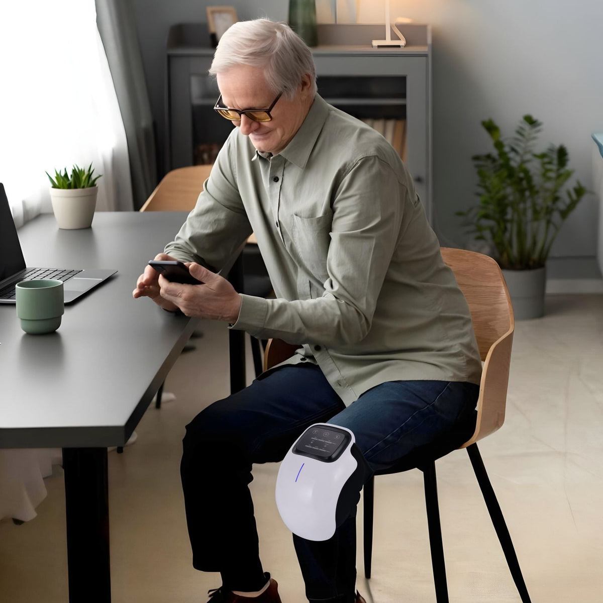Knee Massager with Heat and Vibration — product view