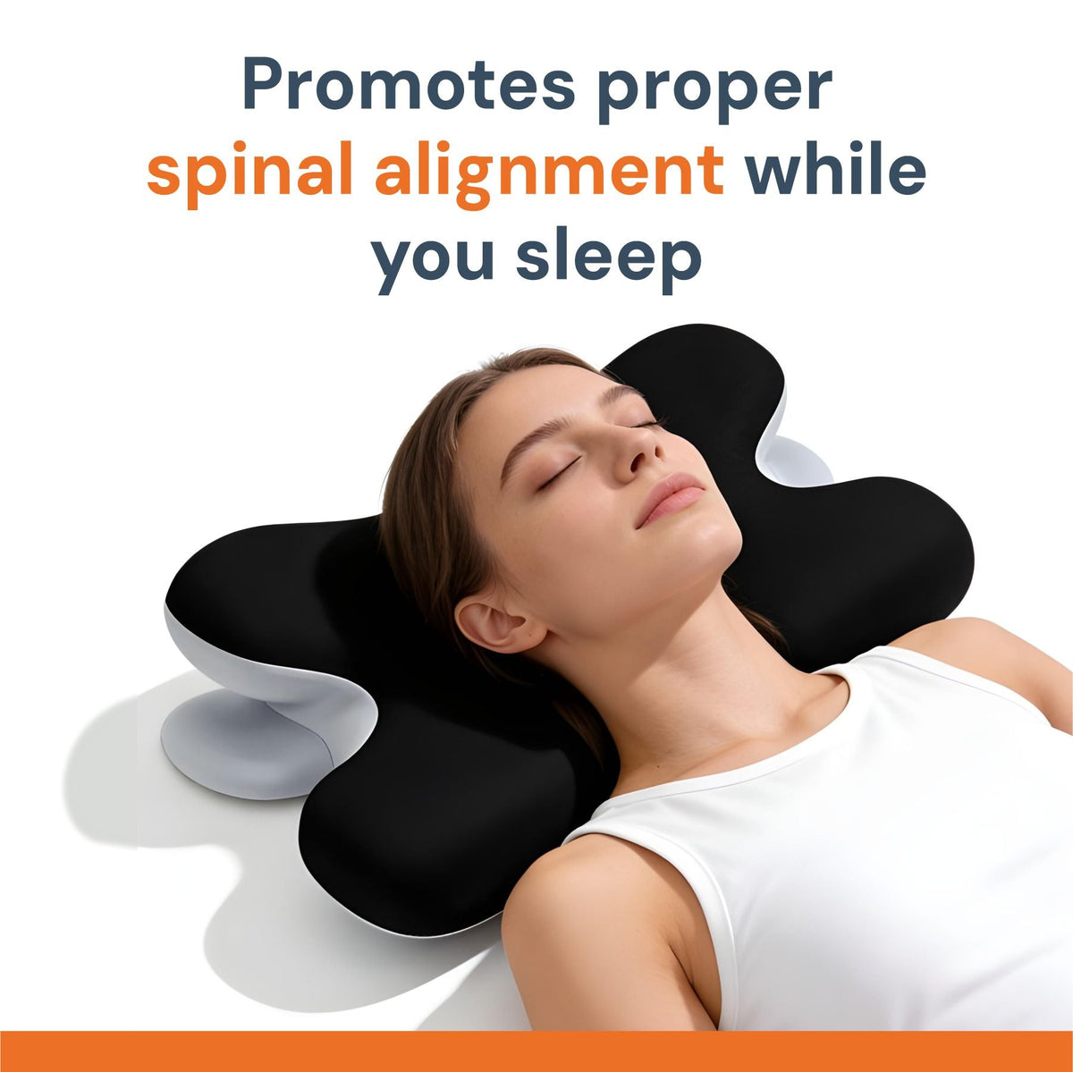 Contoured Memory Foam Neck Pillow – product view 