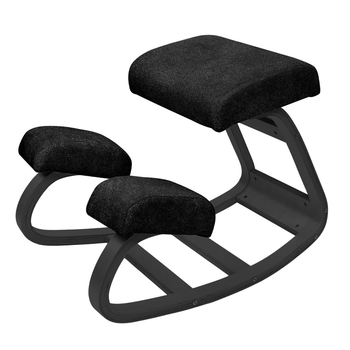 Kneeling Chair with Rocking Wooden Frame and Padded Supports — product view