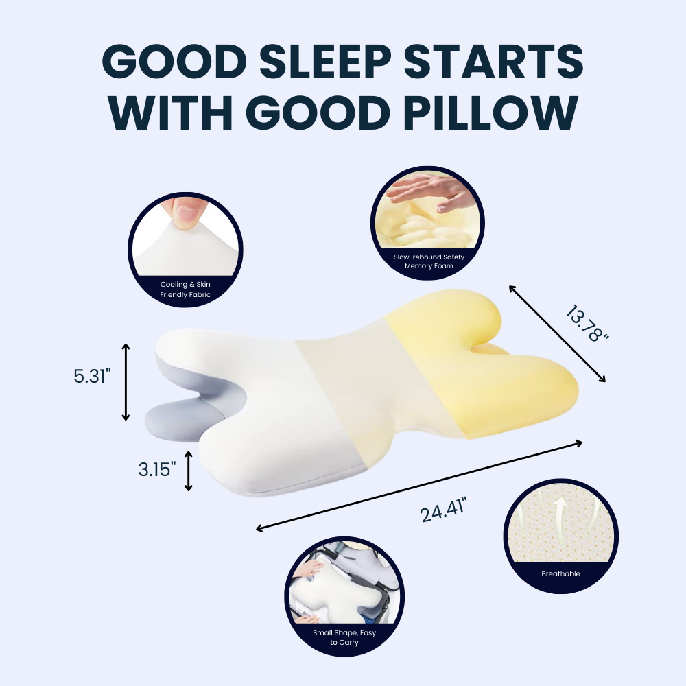 Contoured Memory Foam Neck Pillow – product view 