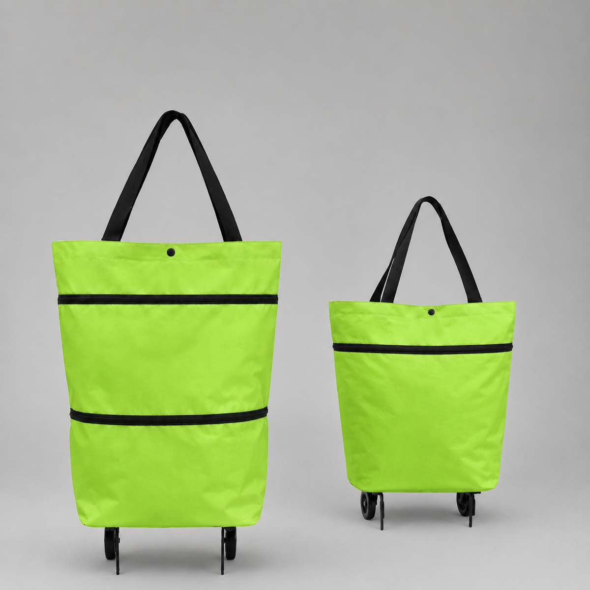 2-in-1 Folding Shopping Bag with Wheels – main product view