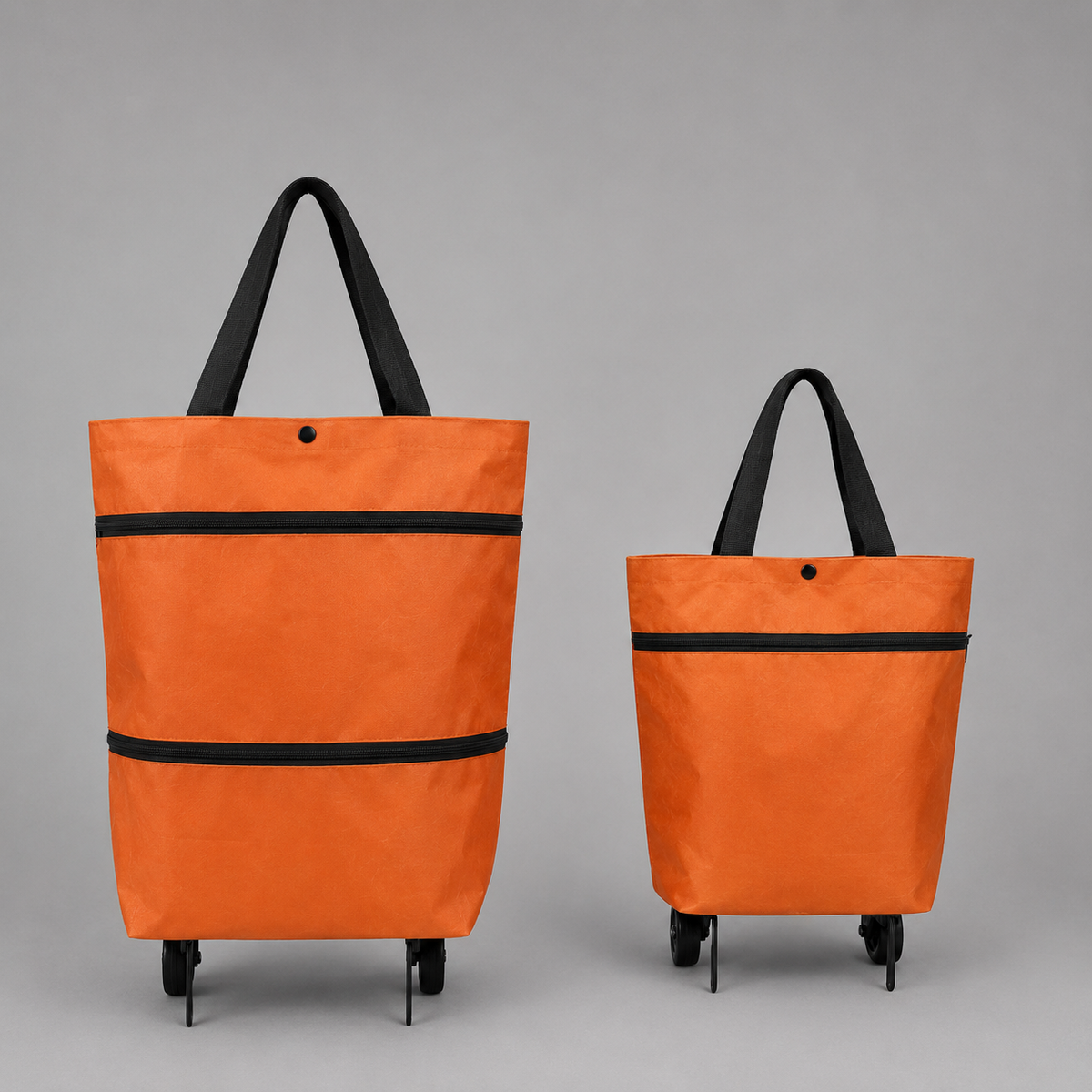 2-in-1 Folding Shopping Bag with Wheels – detail view 10