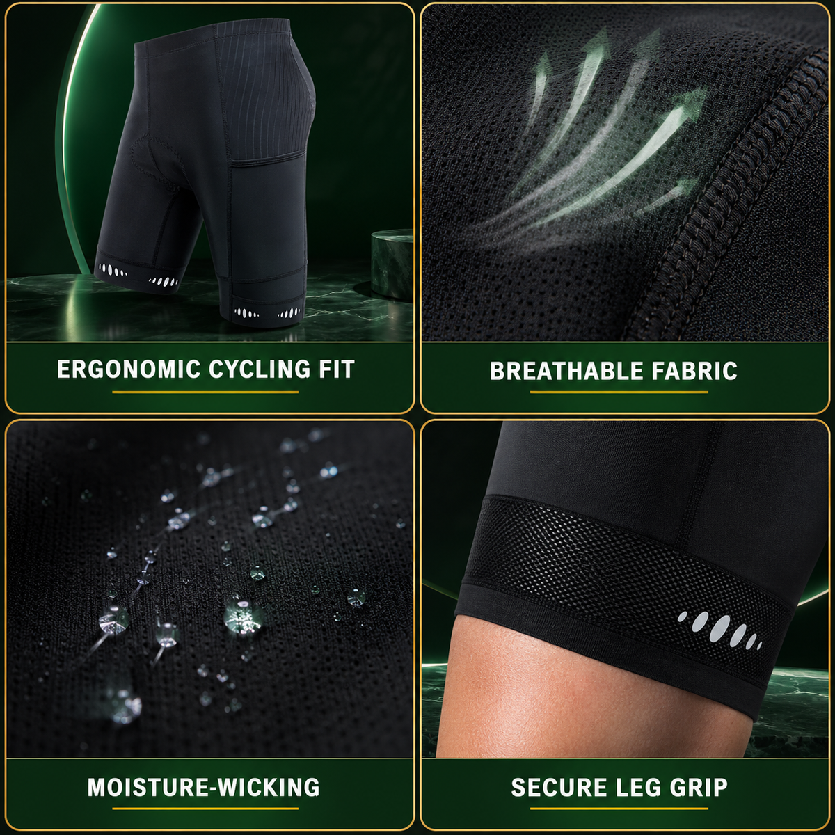 Men’s Padded Cycling Shorts — product view