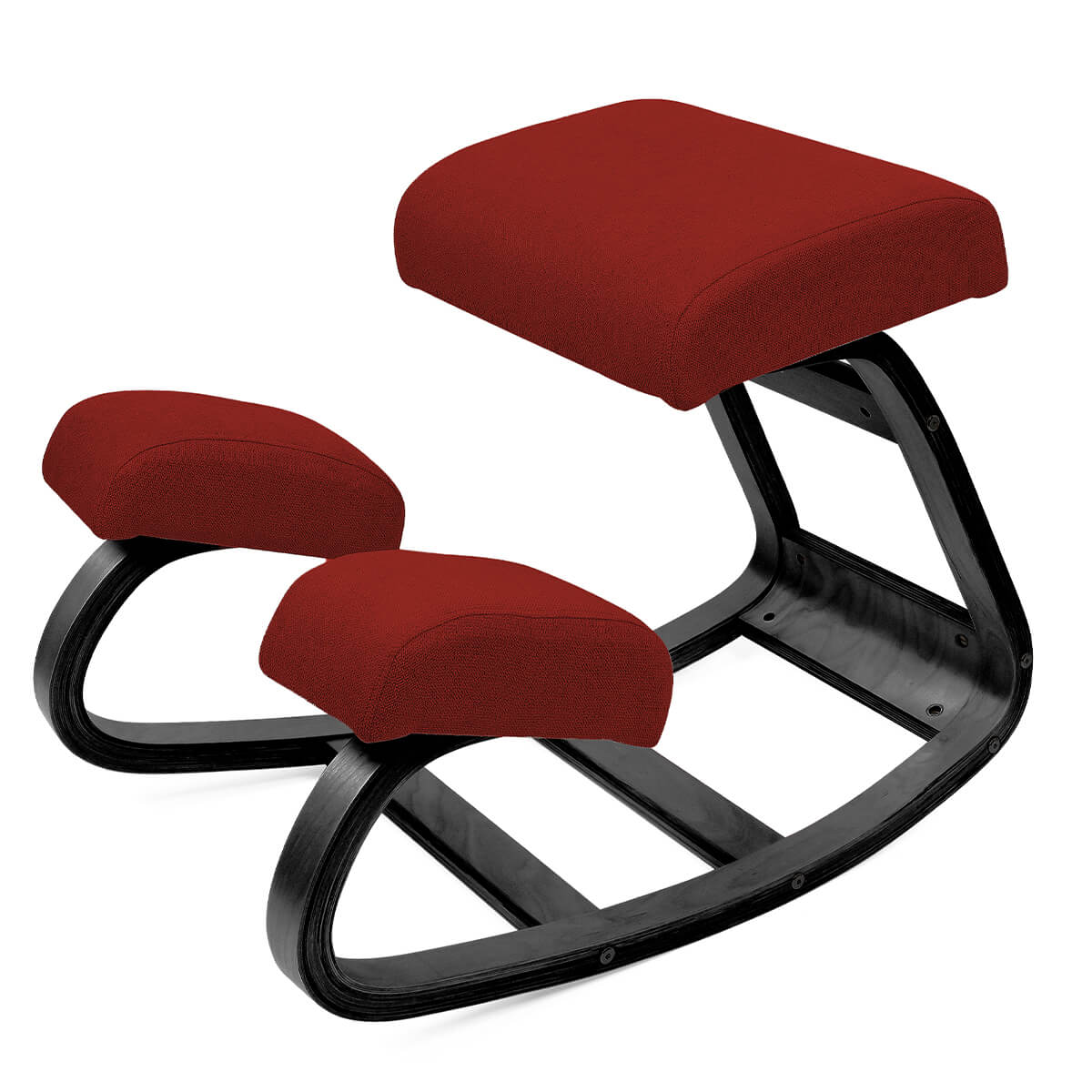 Kneeling Chair with Rocking Wooden Frame and Padded Supports — product view