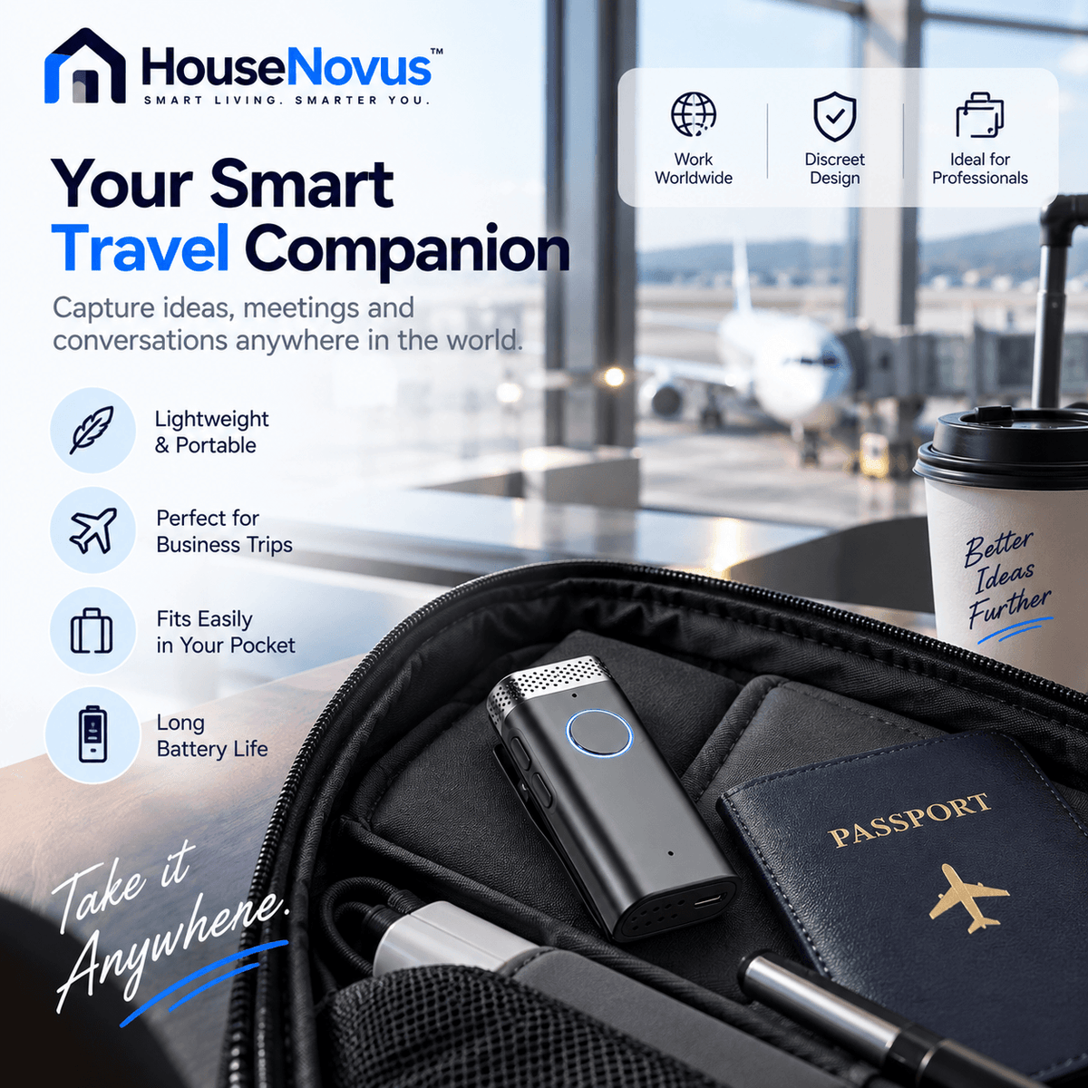 HouseNovus AI Voice Recorder
