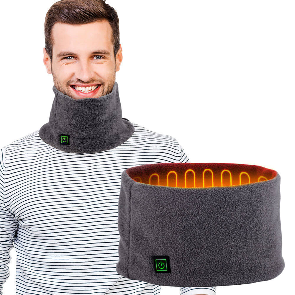Men’s & Women’s Heated Neck Warmer – USB Heating with 3 Heat Settings