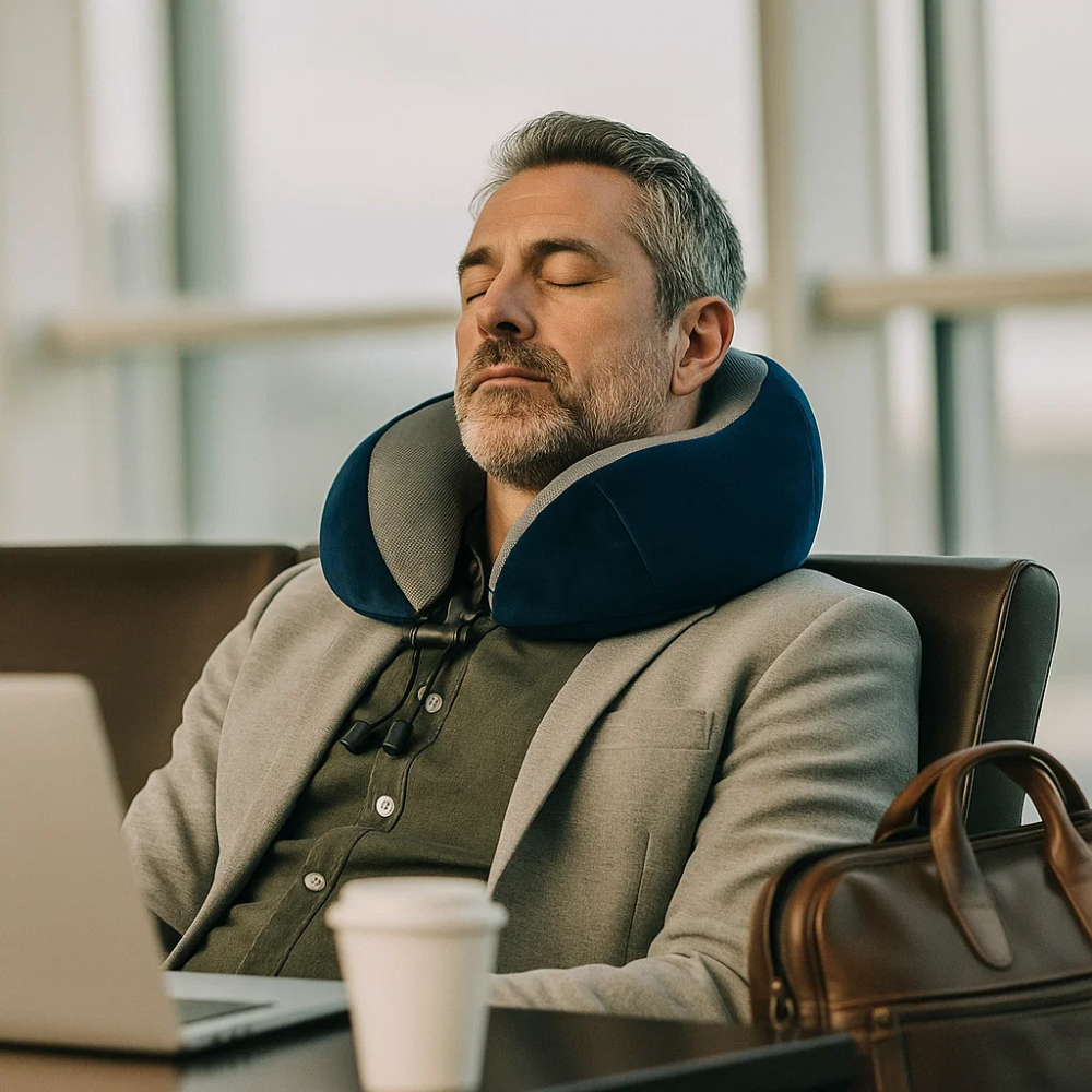 Memory Foam Travel Pillow – product view 