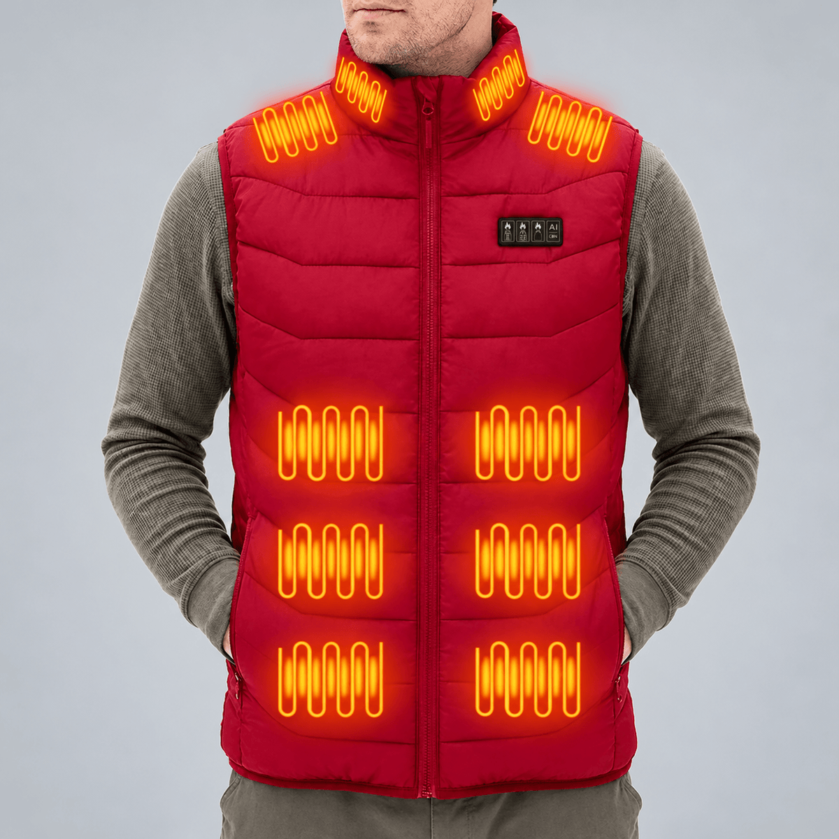 Unisex Heated Gilet – USB Body Warmer with 10,000mAh Power Bank