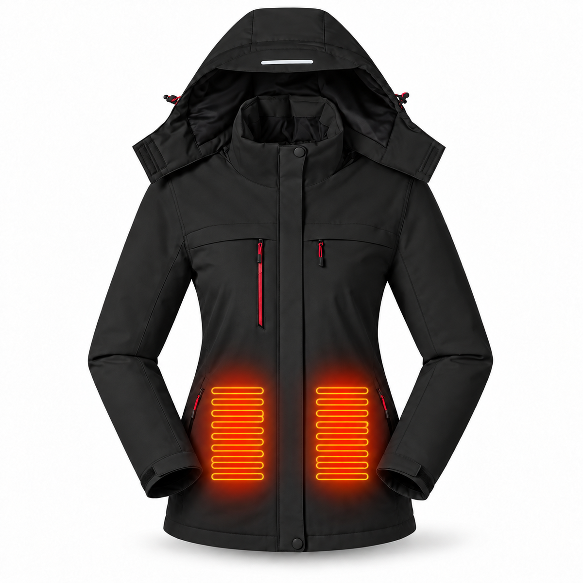 Women’s Heated Hooded Jacket – 10,000mAh Power Bank Included