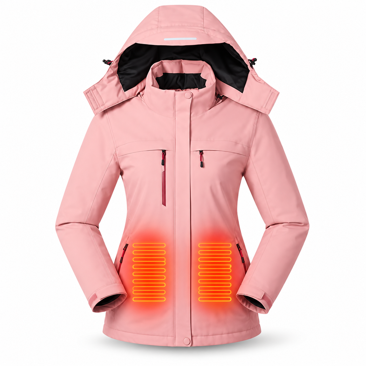Women’s Heated Hooded Jacket – 10,000mAh Power Bank Included