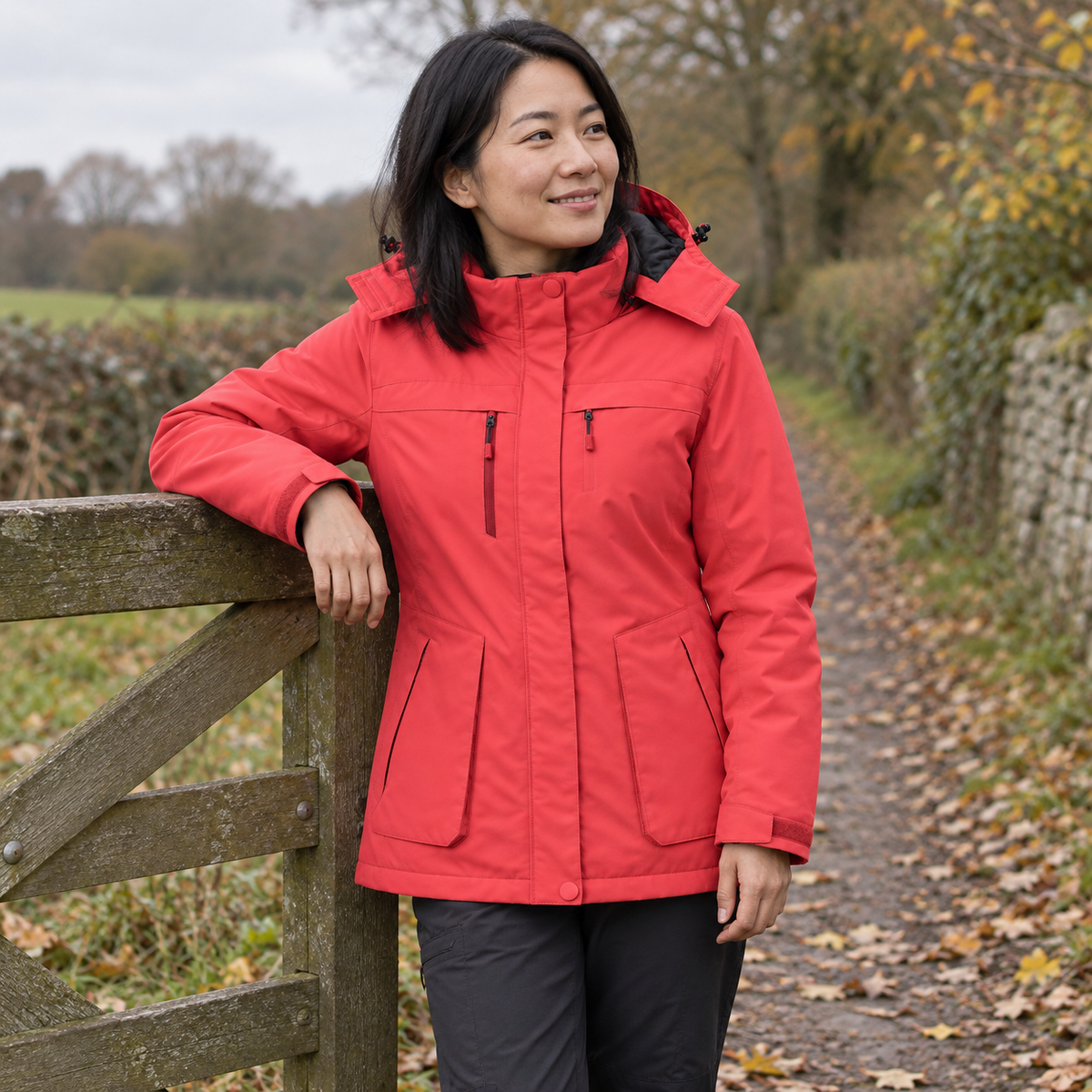 Women’s Heated Hooded Jacket – 10,000mAh Power Bank Included